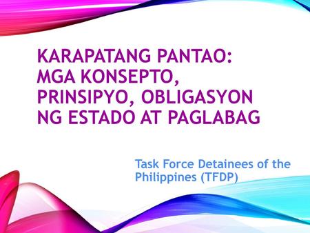 Task Force Detainees of the Philippines (TFDP)