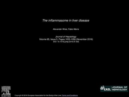 The inflammasome in liver disease