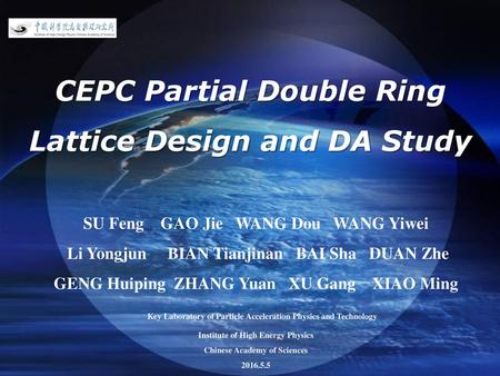 CEPC Partial Double Ring Lattice Design and DA Study