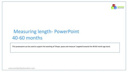 Measuring length- PowerPoint months