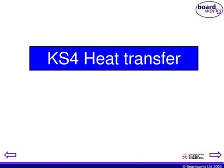 KS4 Heat transfer.