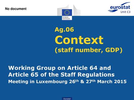 Ag.06 Context (staff number, GDP)