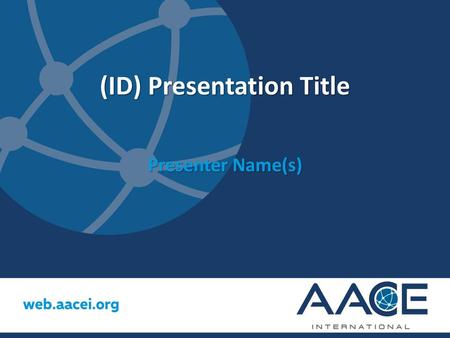(ID) Presentation Title