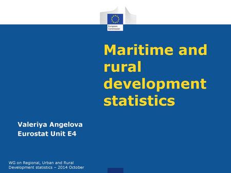 Maritime and rural development statistics