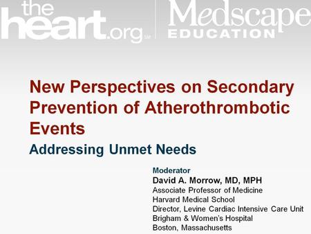 Natural History of Atherothrombosis Finding the Right Risk-Benefit Balance.