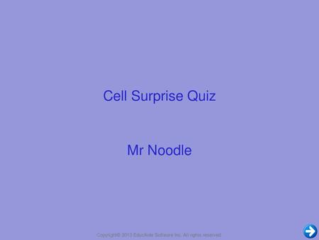 Cell Surprise Quiz Mr Noodle