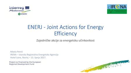 ENERJ - Joint Actions for Energy Efficiency
