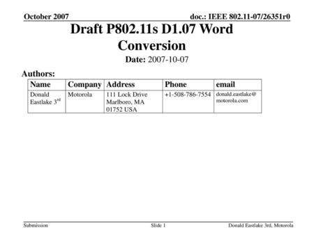Draft P802.11s D1.07 Word Conversion