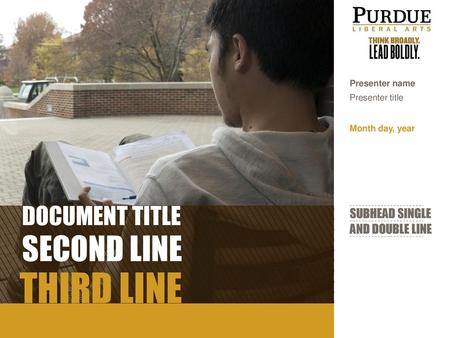 THIRD LINE SECOND LINE DOCUMENT TITLE SUBHEAD SINGLE AND DOUBLE LINE