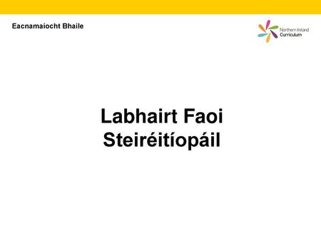 Labhairt Faoi Steiréitíopáil