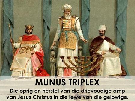 MUNUS TRIPLEX Die oprig en herstel van die drievoudige amp