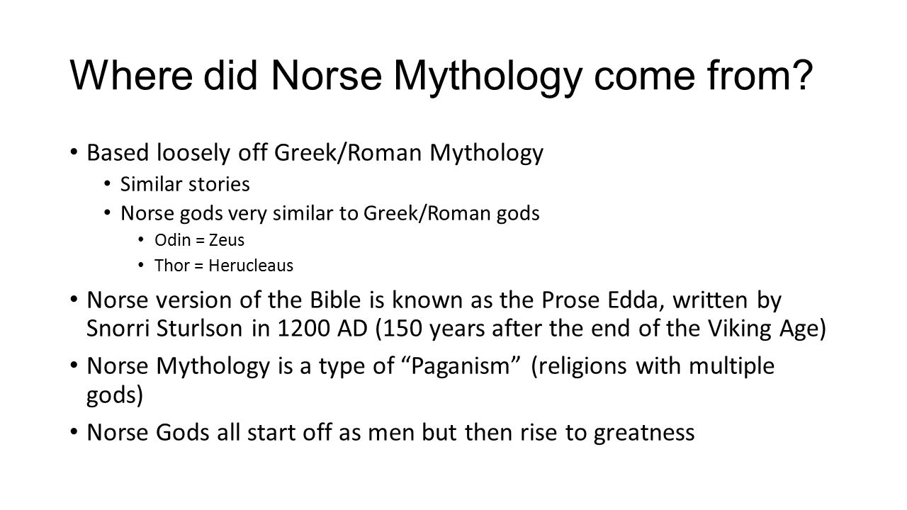 greek vs norse mythology