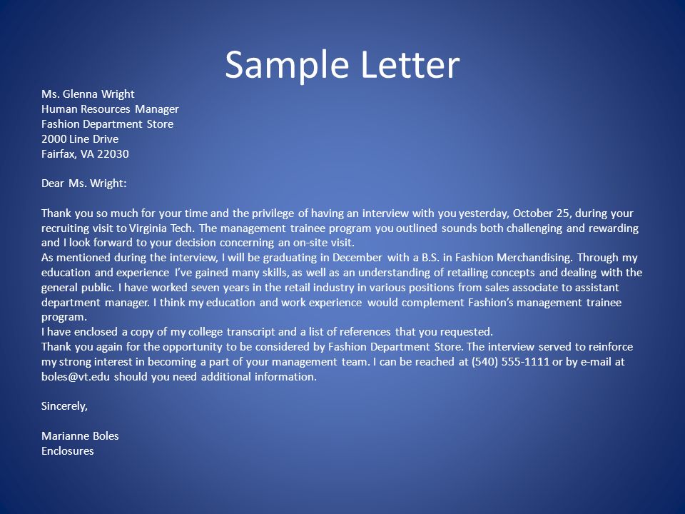 Experience Letter Sample