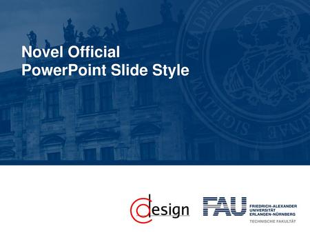 Novel Official PowerPoint Slide Style