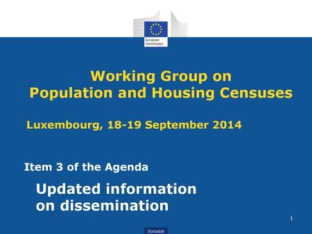 Working Group on Population and Housing Censuses