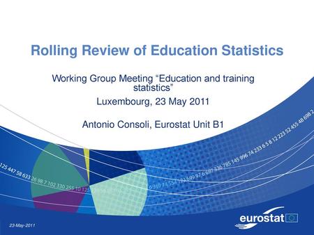 Rolling Review of Education Statistics