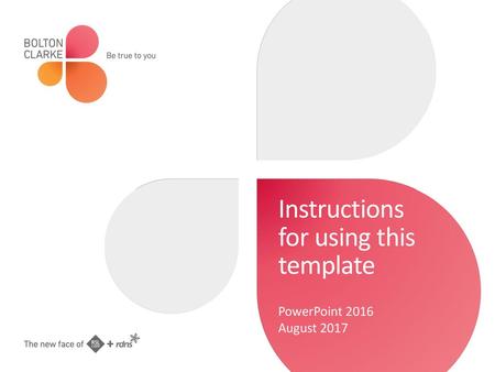 Instructions for using this template