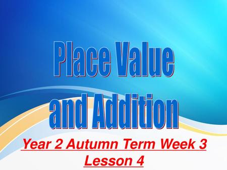 Year 2 Autumn Term Week 3 Lesson 4