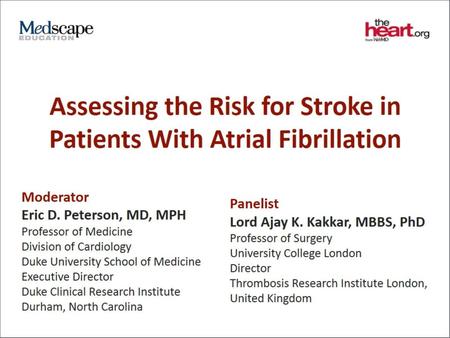 Assessing the Risk for Stroke in Patients With Atrial Fibrillation