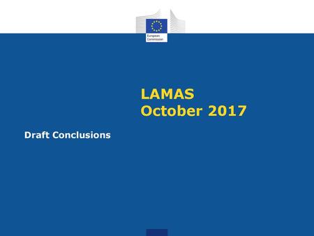 LAMAS October 2017 Draft Conclusions.