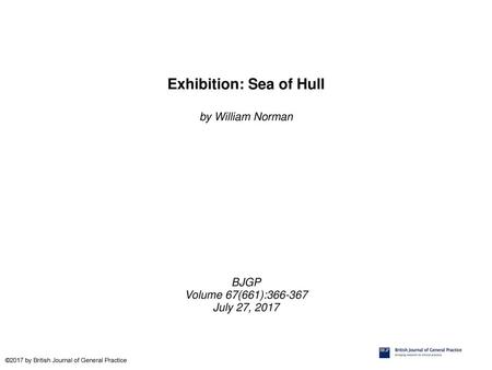 Exhibition: Sea of Hull
