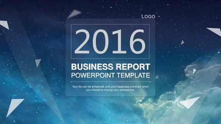2016 BUSINESS REPORT POWERPOINT TEMPLATE