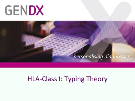 HLA-Class I: Typing Theory