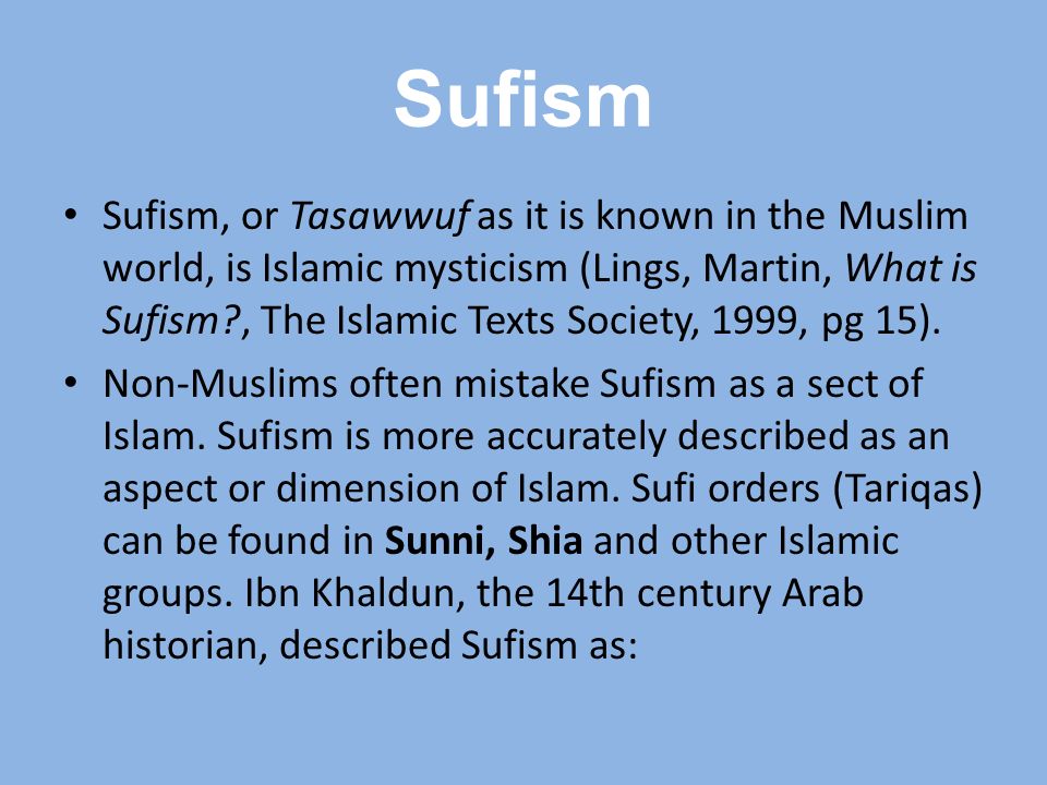 History of Sufism