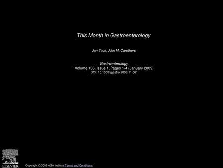 This Month in Gastroenterology