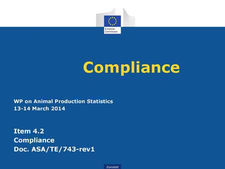 Compliance Item 4.2 Compliance Doc. ASA/TE/743-rev1