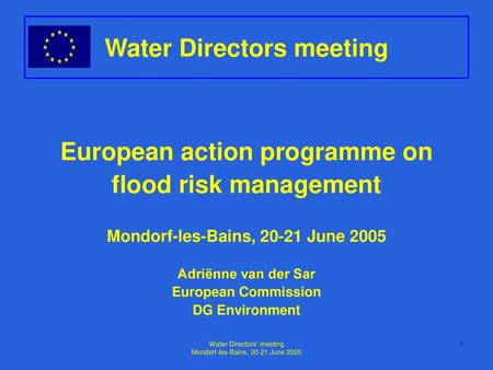 Water Directors meeting