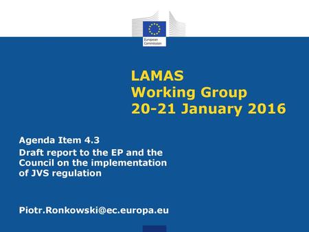 LAMAS Working Group January 2016