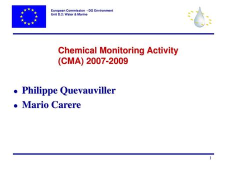 Chemical Monitoring Activity (CMA)
