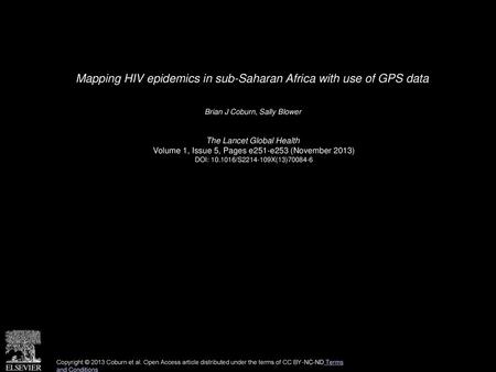 Mapping HIV epidemics in sub-Saharan Africa with use of GPS data