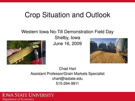 Crop Situation and Outlook