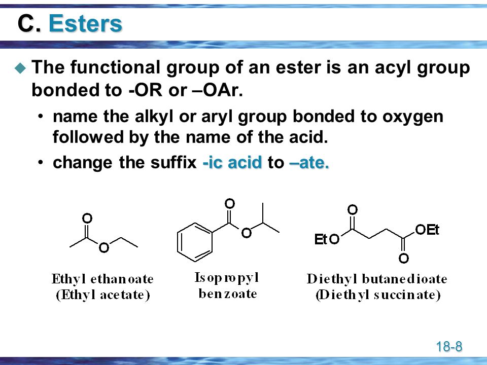 Functional Group Of An Ester 41