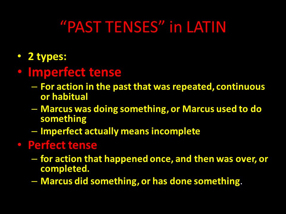 Perfect Tense In Latin 56