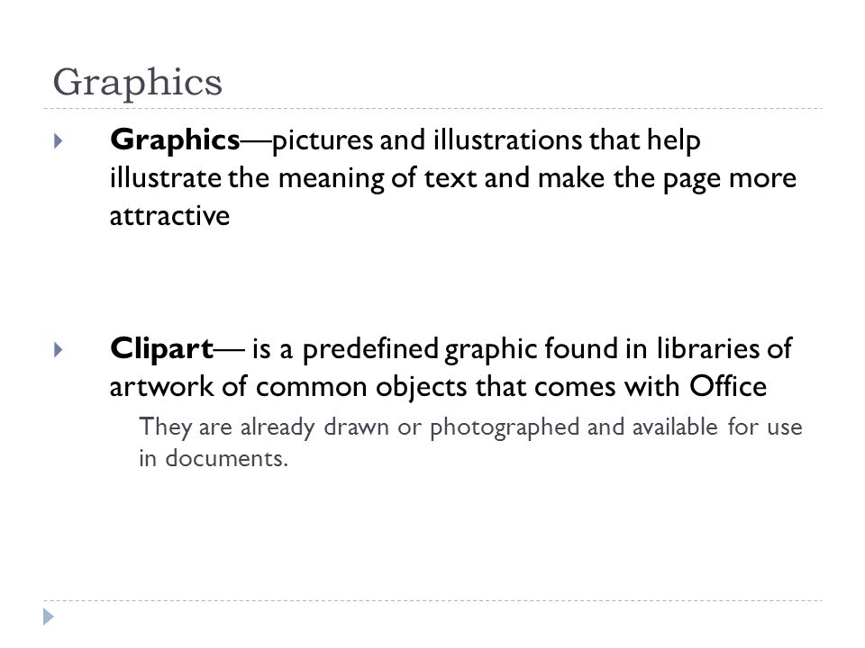 is clipart a predefined graphic - photo #36
