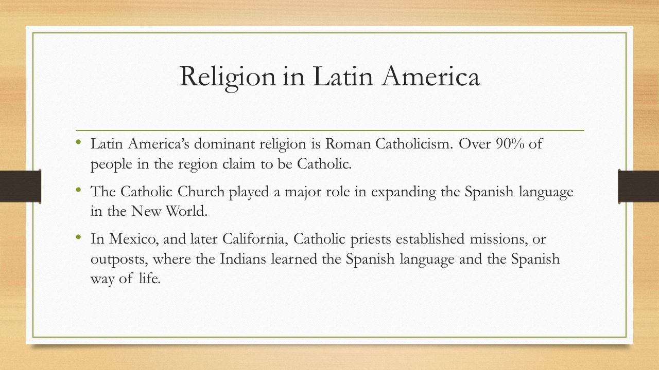 What Is The Dominant Religion In Latin America 102