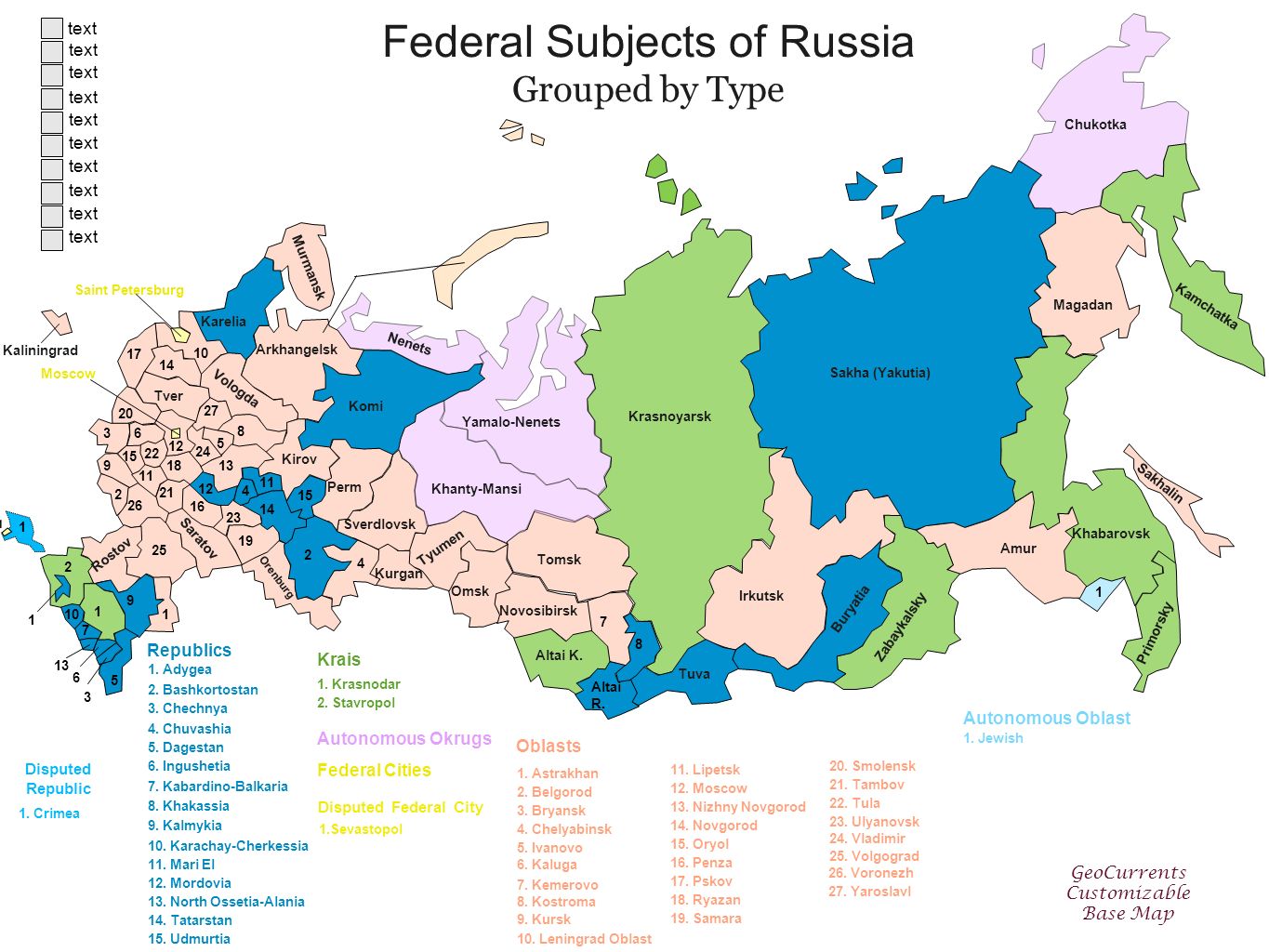 Of The Subjects Of Russian 114