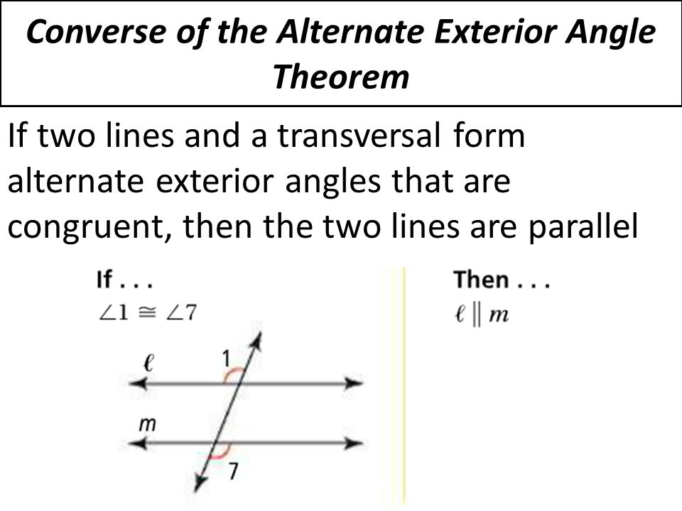 Alternate Interior Angles Theorem Proof Triangle