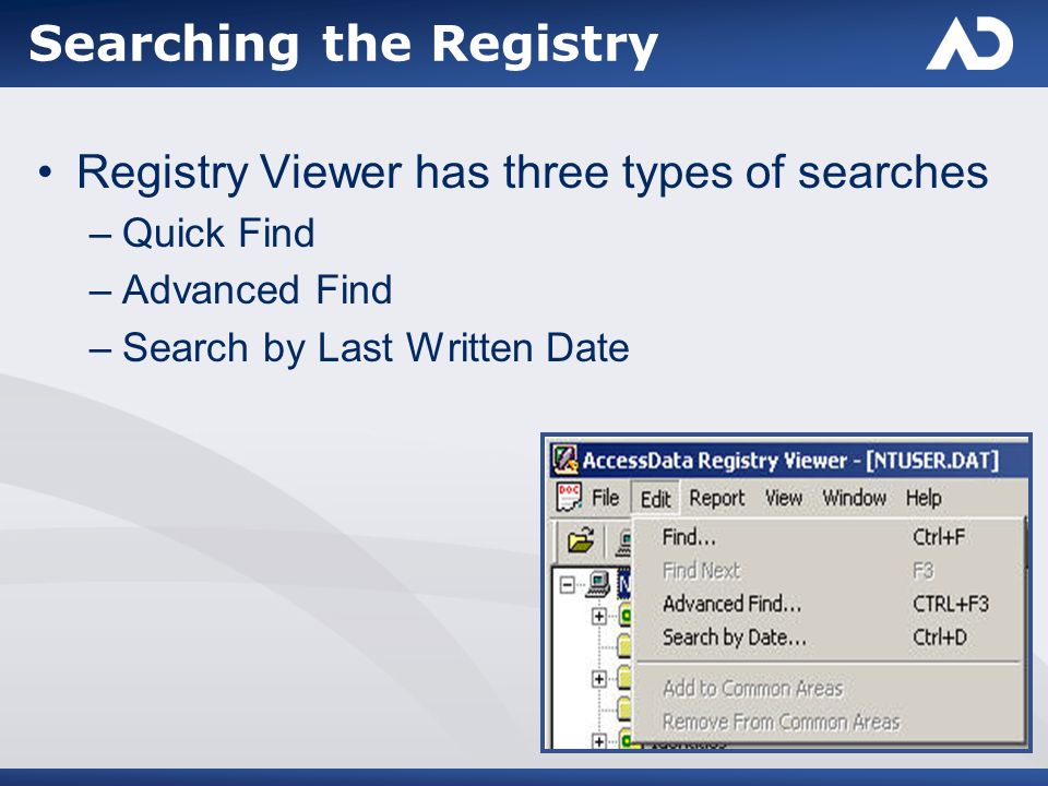 Windows Vista Registry Viewer