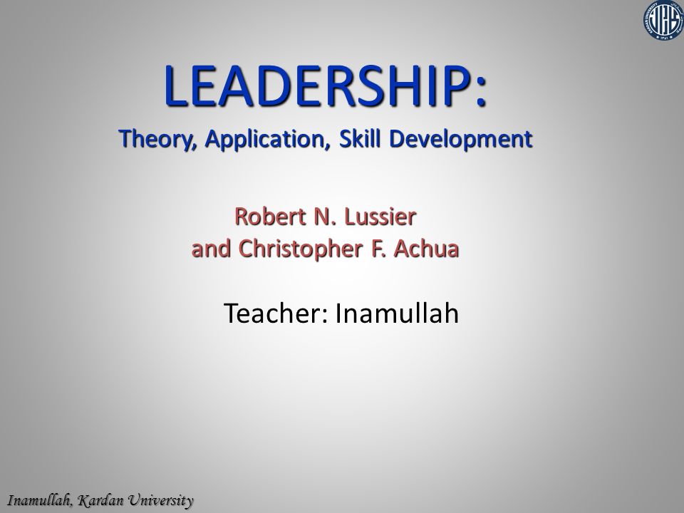 Effective Leadership By Lussier And Achua Pdf Files