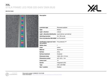STILA FRAME LED RGB V DMX-BUS