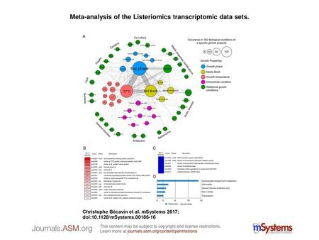 Meta-analysis of the Listeriomics transcriptomic data sets.