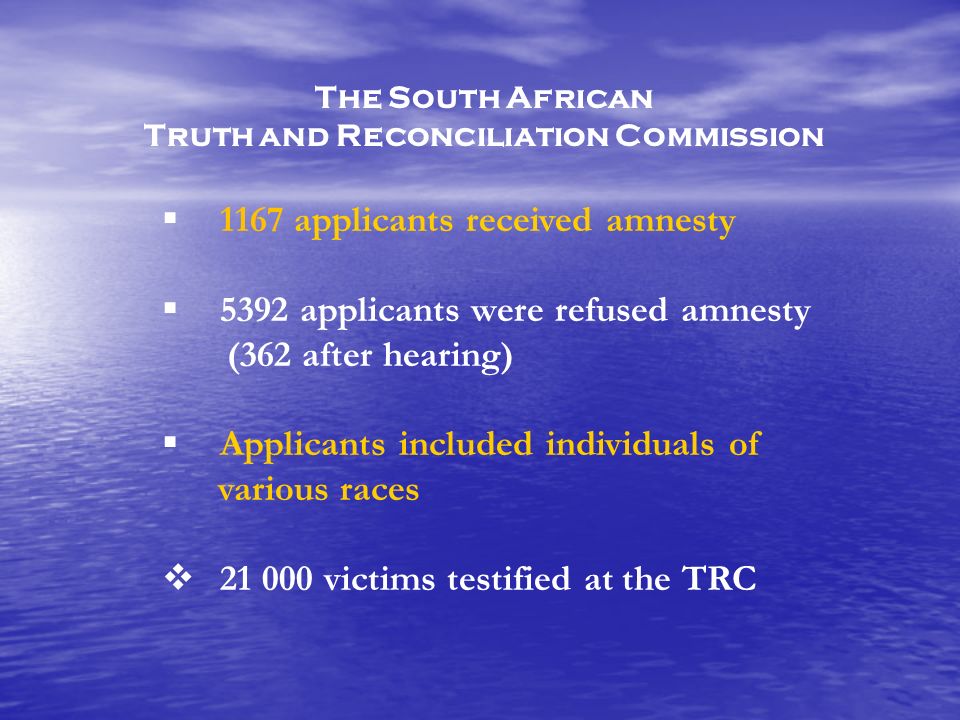South Africa Truth And Reconciliation Commission 65