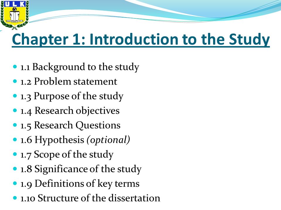 parts of research paper chapter 1 5