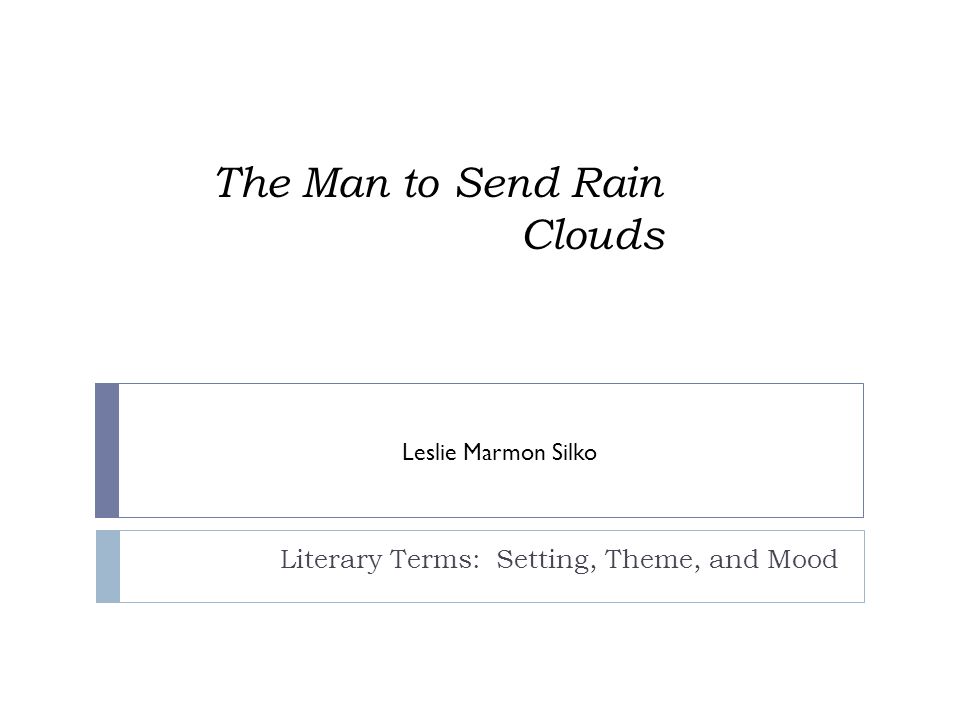 a man to send rain clouds