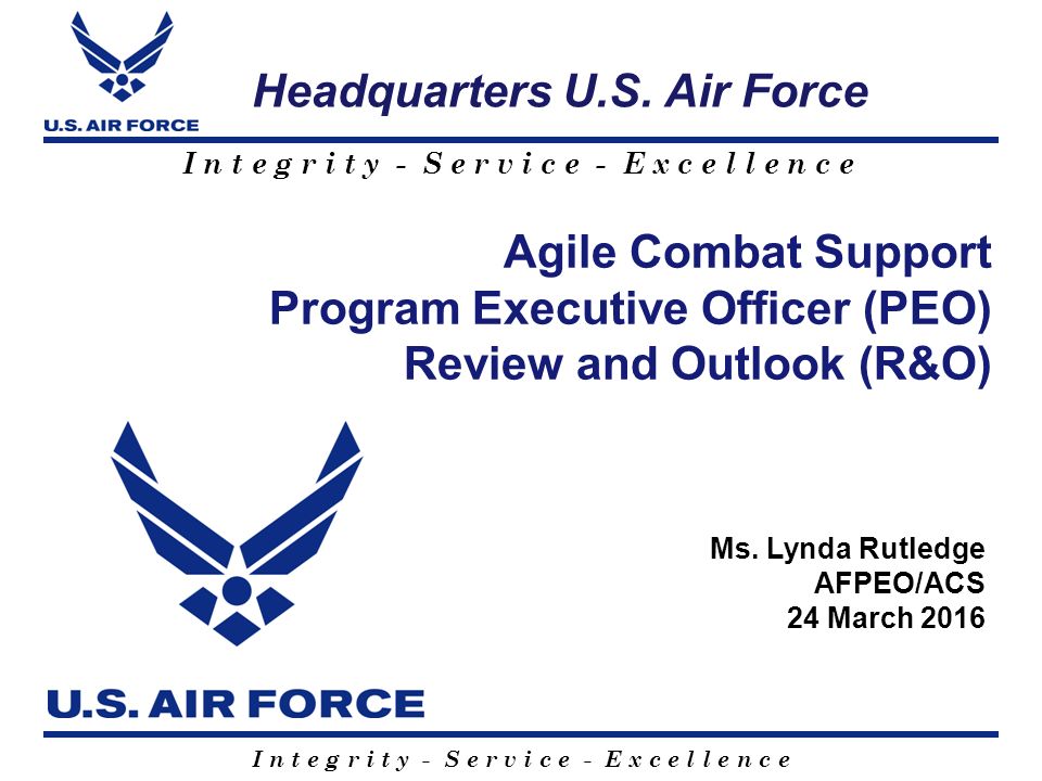 Air Force Org Chart 2016