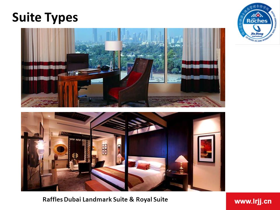 Suite Types Raffles Dubai Landmark Suite & Royal Suite